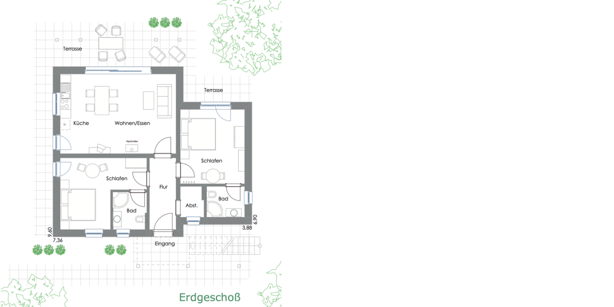 Grundrisse Ferienwohnung Wiesenklee